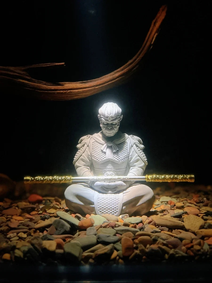 Fish tank landscape Sun Wukong battle Buddha - ProPawPet.com