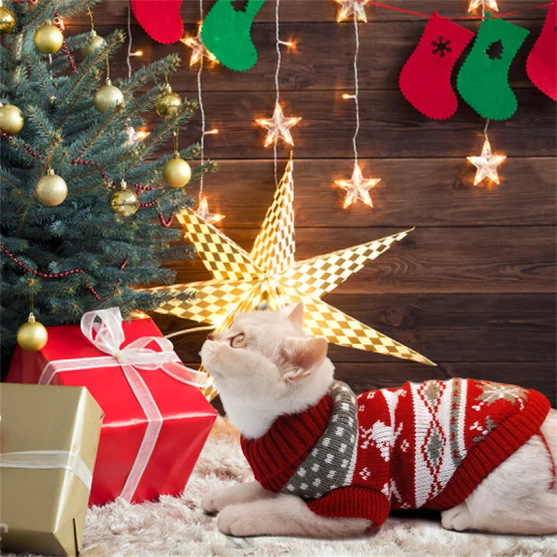 Cute Cat Sweater Costume Winter Warm Pet - ProPawPet.com
