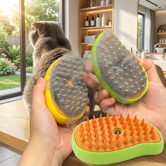 3-in-1 Electric Steam Pet Grooming Brush, - ProPawPet.com