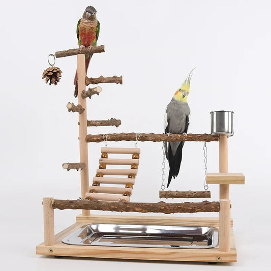 Pepper Wood Parrot Stand Parrot Climbing Net - ProPawPet.com