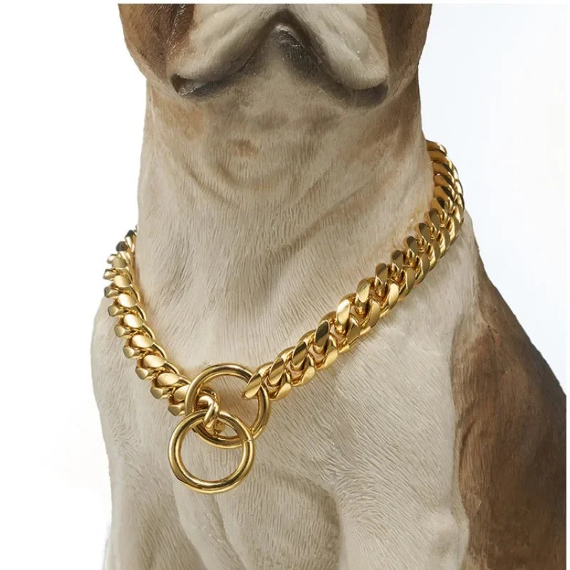Luxury Dog Collar Gold Dog Chain Choker For - ProPawPet.com