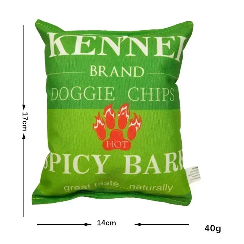 Potato Chip Bag Funny Dog Toys Plush - ProPawPet.com