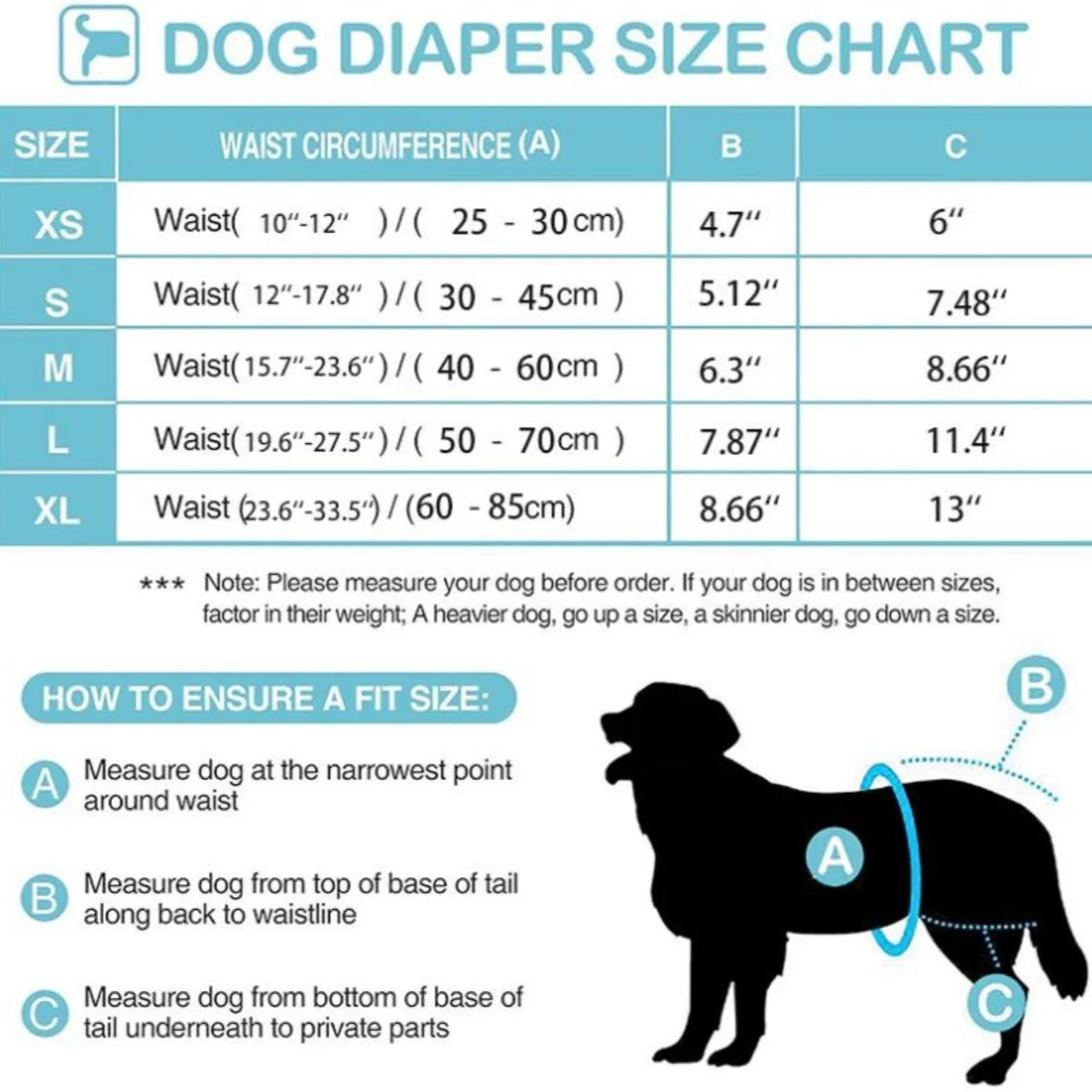 Reusable Female Dog Diapers For Small Big - ProPawPet.com
