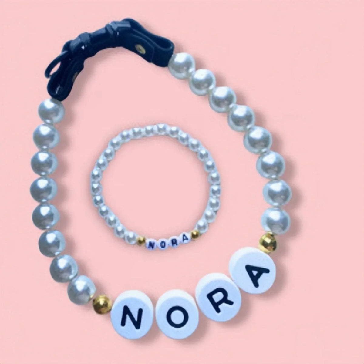 pet beaded name collar with friendship - ProPawPet.com