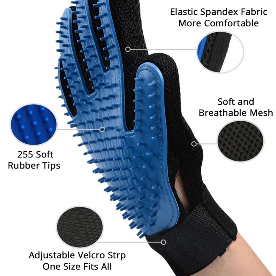 DualPet Pet Grooming Glove for Dog Cats - ProPawPet.com