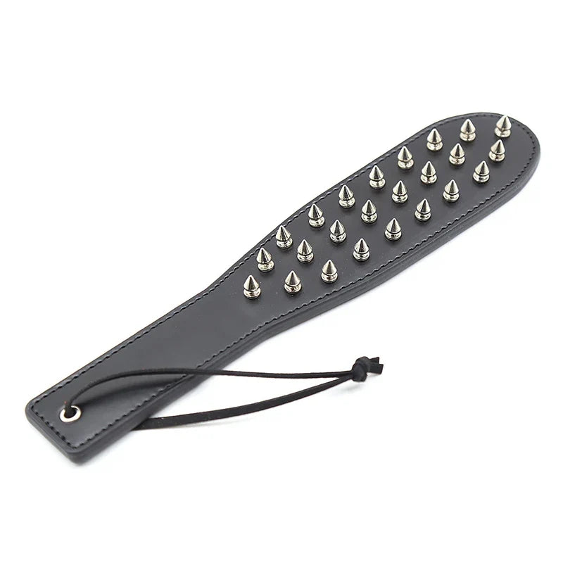 30cm Black Leather Paddle Riding Crops - ProPawPet.com