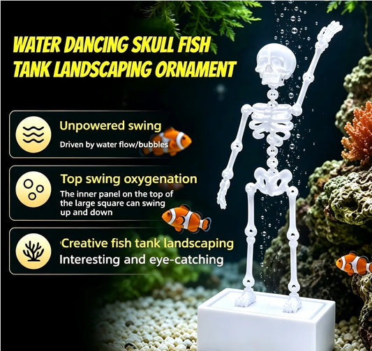 3D Printed Gothic Dancing Skull Aquarium - ProPawPet.com