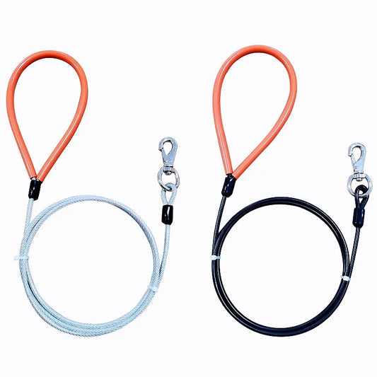Dog Leash Steel Wire Dogs Chain Anti-Bite - ProPawPet.com