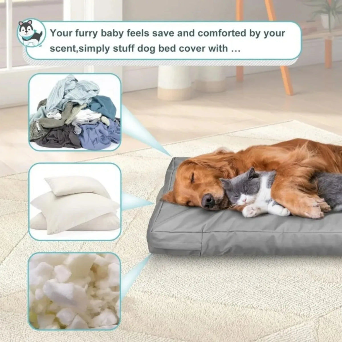 Replacement Washable Dog Crate Pad Cover - ProPawPet.com