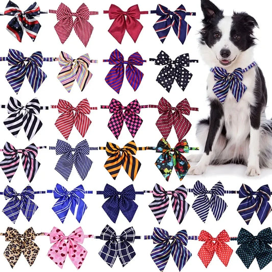 25/50/100pcs Bulk Dog Bow Ties Adjustable - ProPawPet.com