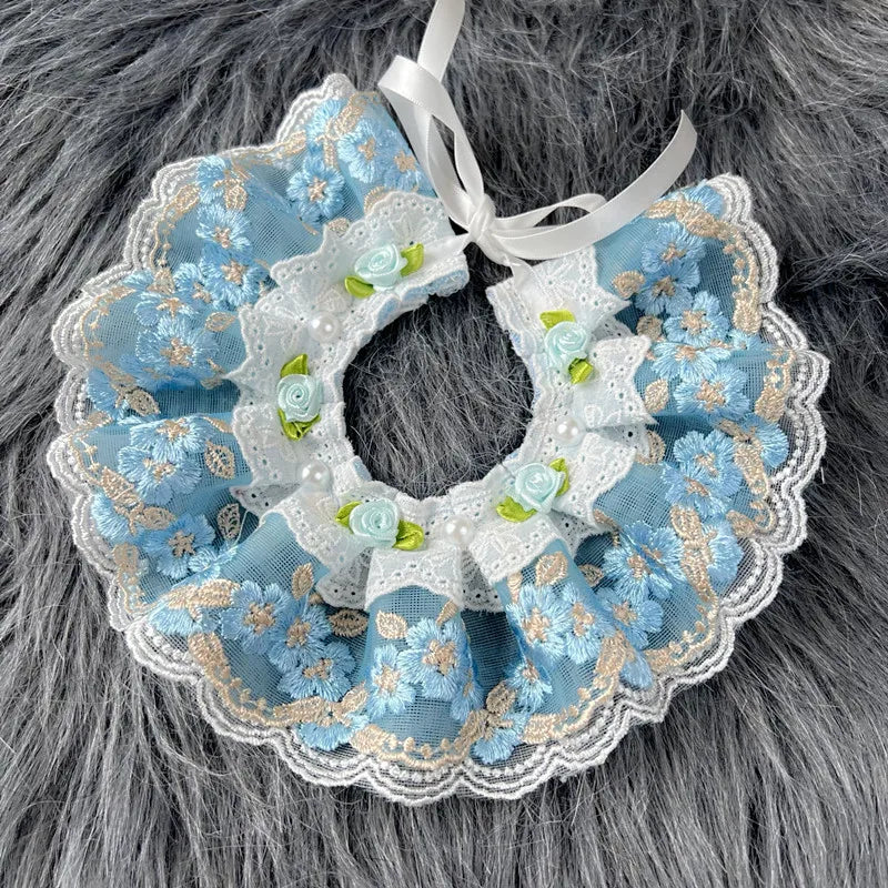 Girls Lace Cat Dog Collar Luxury Wedding - ProPawPet.com