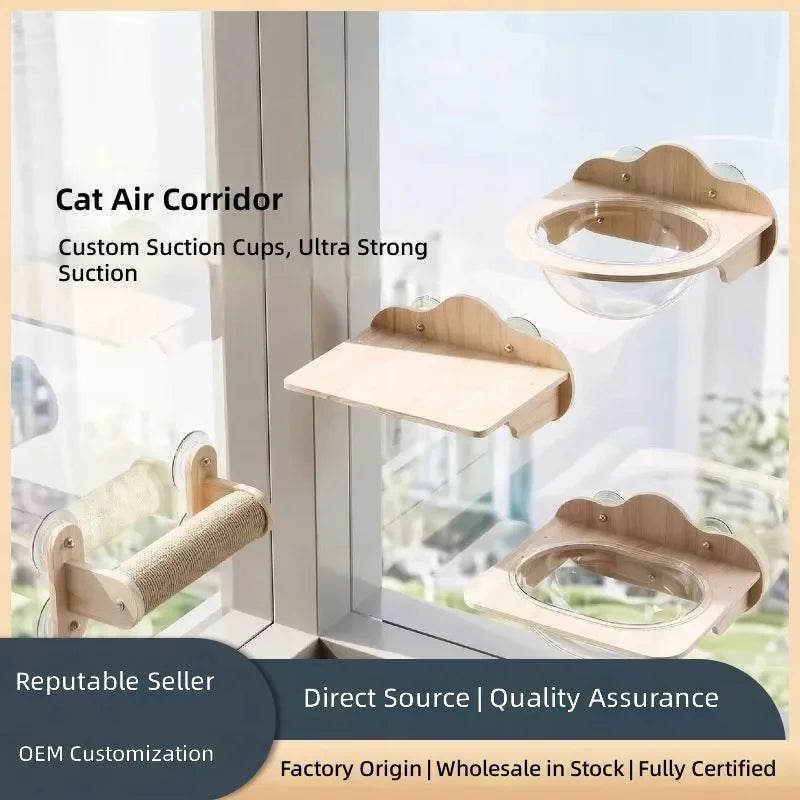 Solid Wood Cat Hammock for Indoor Cats with - ProPawPet.com
