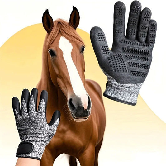 Horse Grooming Gloves Shedding Brush Pet - ProPawPet.com