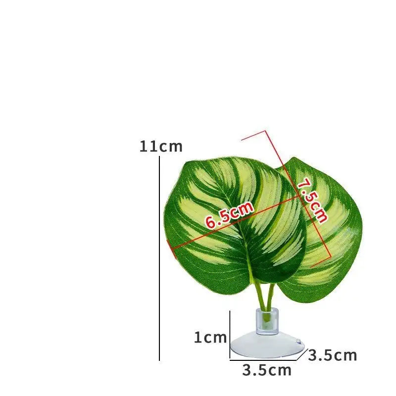 New Reptile Basking Terrace Simulated Leaves - ProPawPet.com
