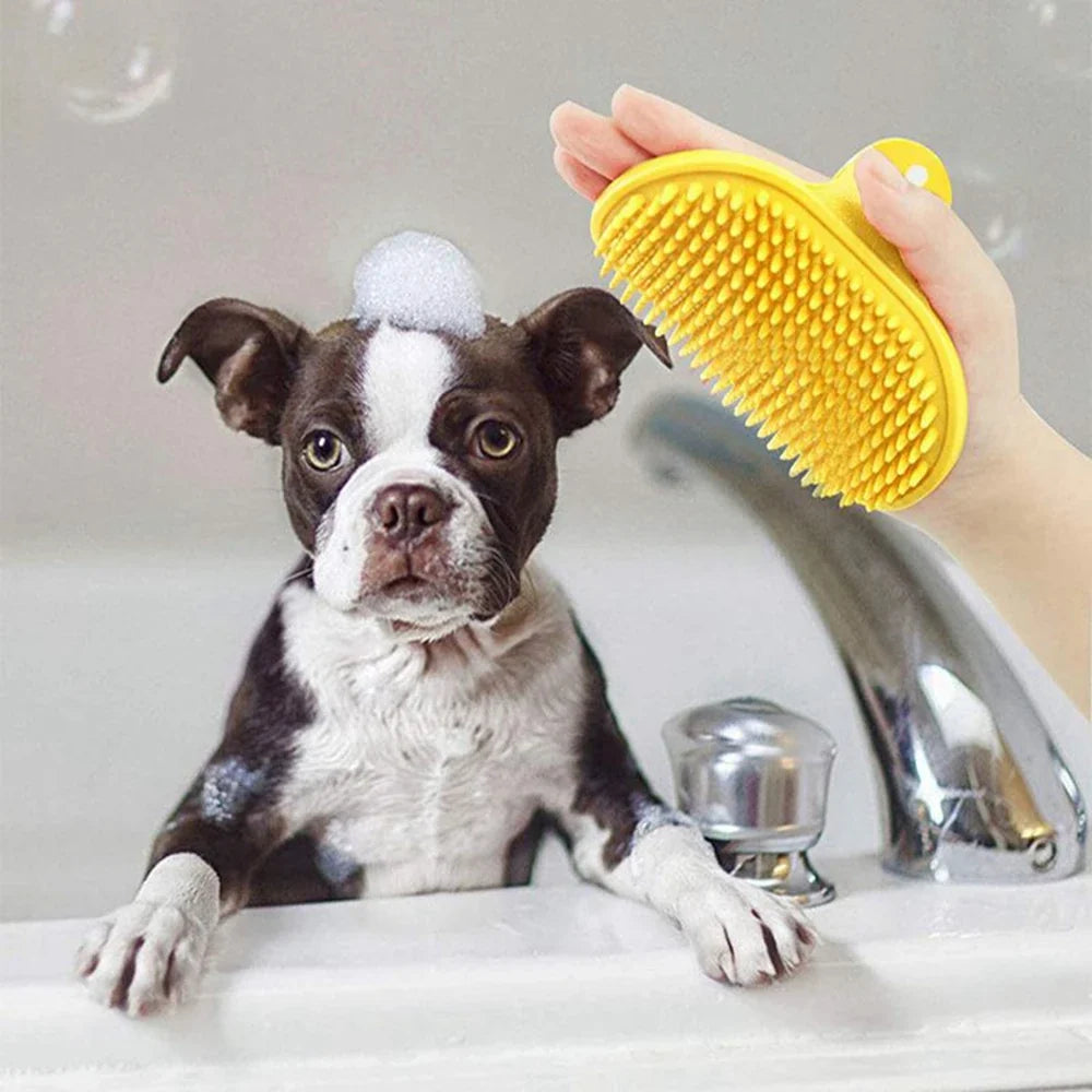 Pet Cleaning Brush Dog Cats Bath Soft Rubber - ProPawPet.com