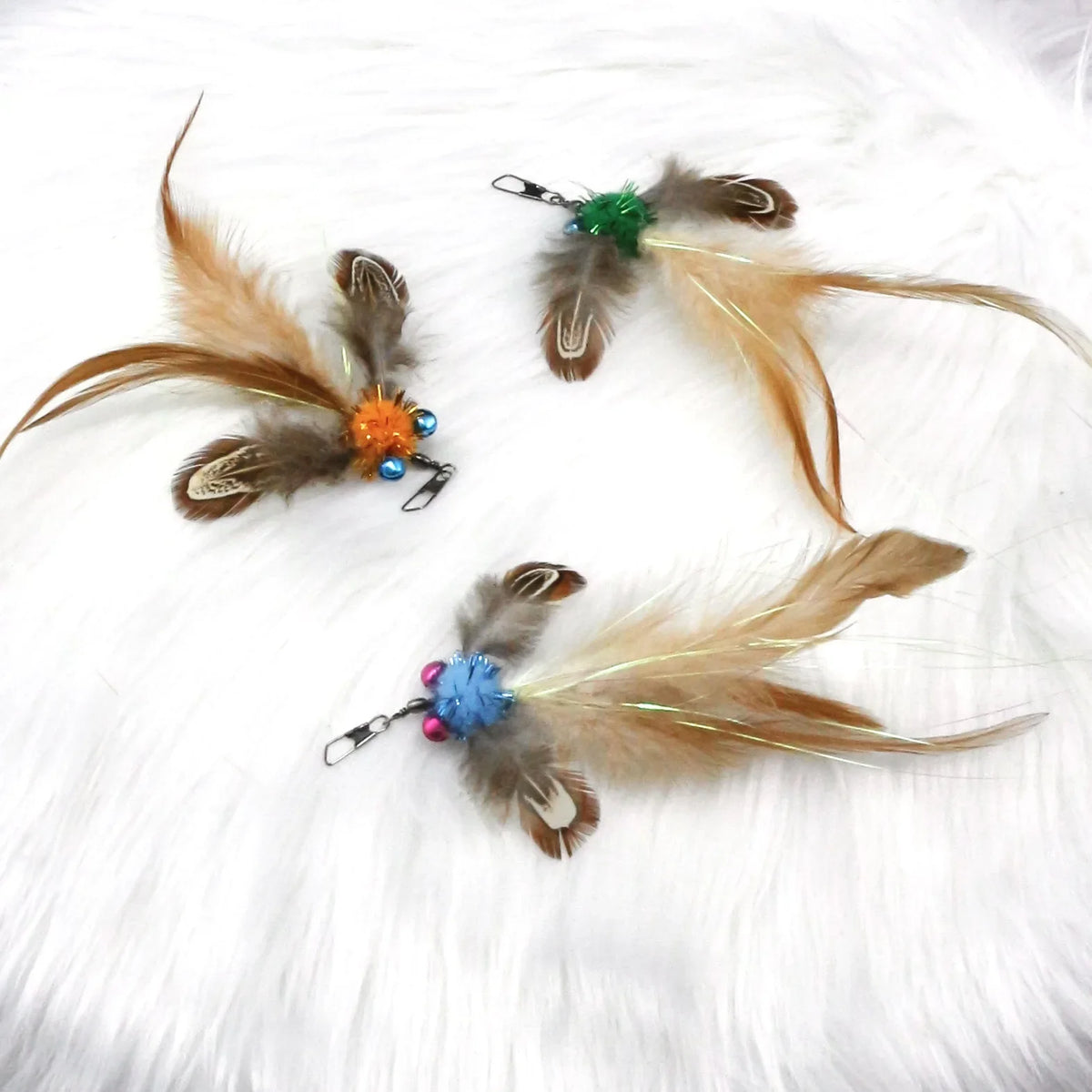 3pcs Artificial Goldfish Cat Toy Stick - ProPawPet.com
