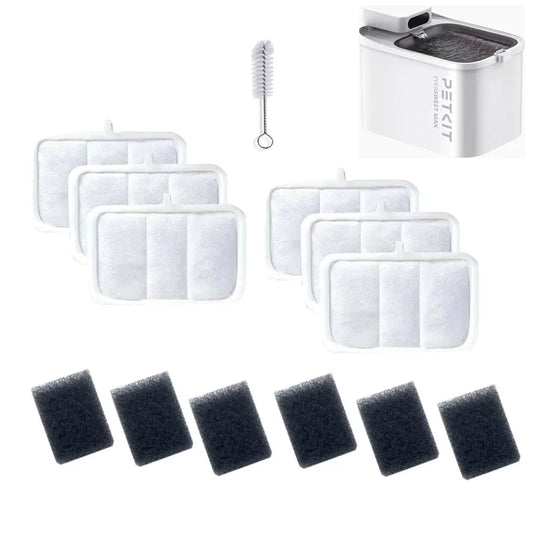 6 Filters and 6 Sponges Pack Cat Fountain - ProPawPet.com