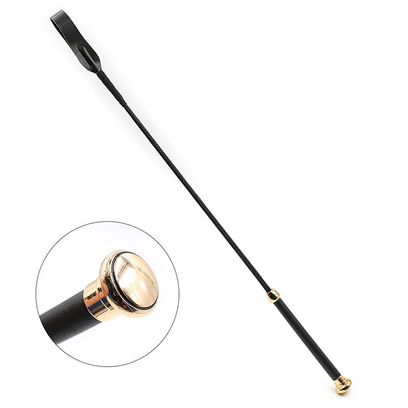 PU Leather Long Straight Whip Flogger Paddle - ProPawPet.com