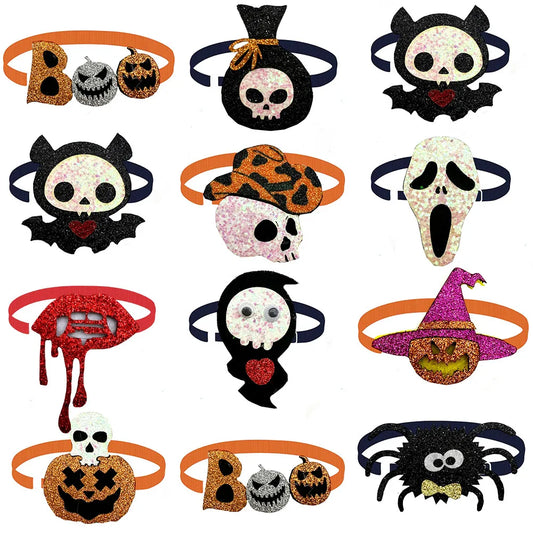 50/100pcs Dog Bow Ties Halloween Dog Bowties - ProPawPet.com