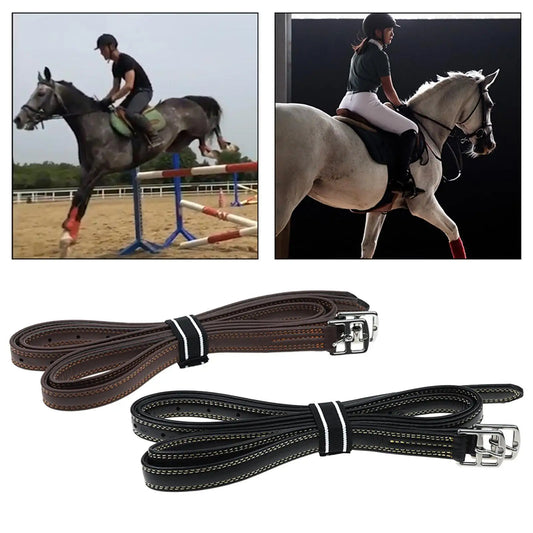 2 Pieces English Stirrup Leathers with - ProPawPet.com