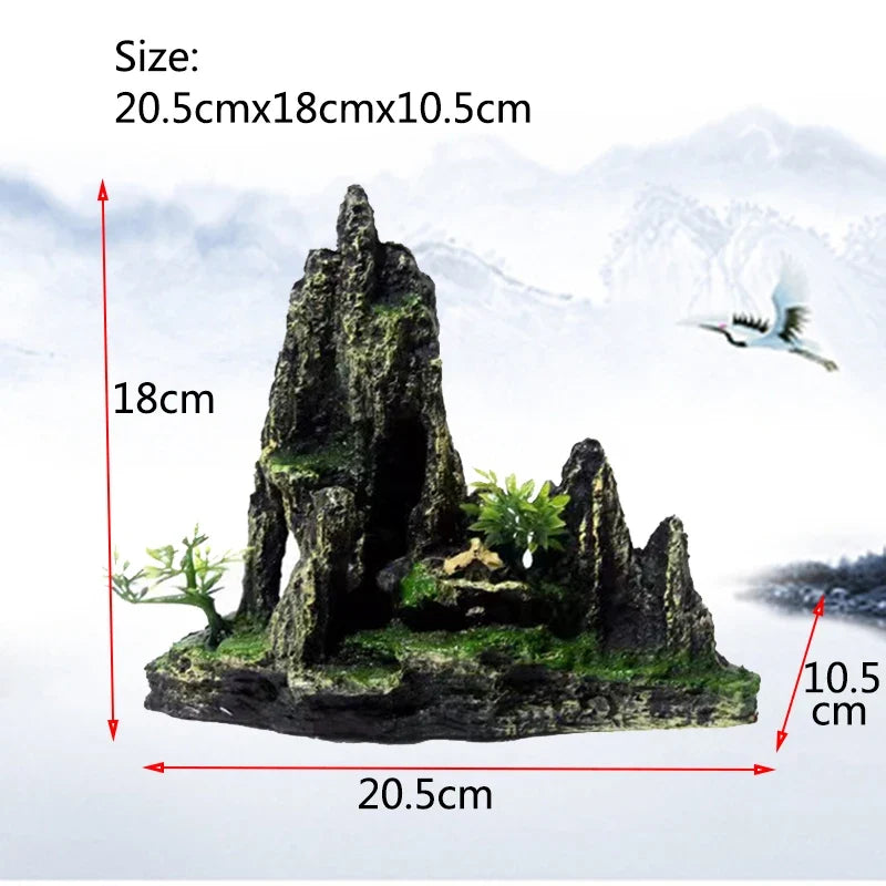 Resin Aquarium Rockery Mountain Decoration – 13 Colors