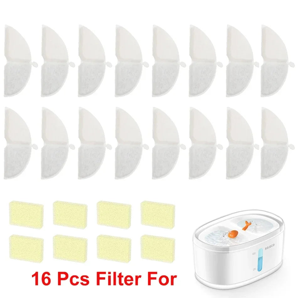 Rojeco Water Fountain Filter Only for Double Cat Foutain – 2 Colors
