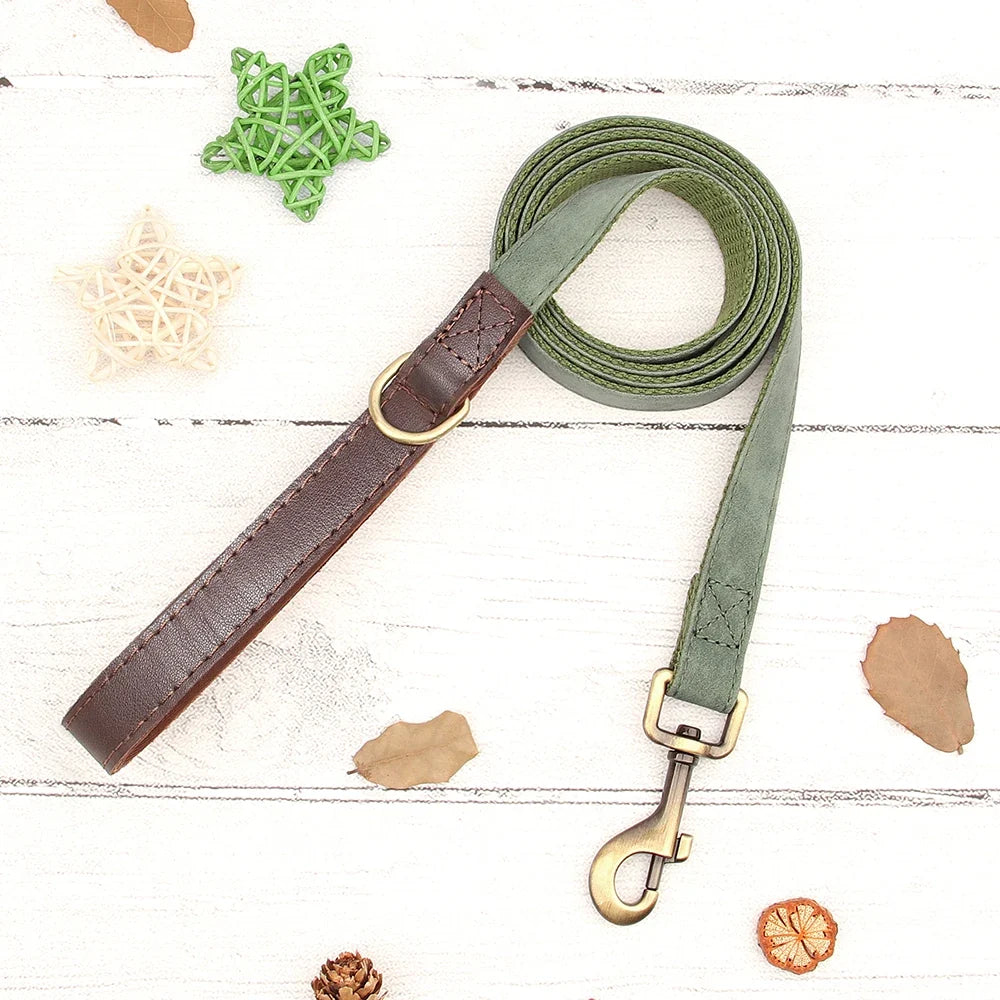 4.5ft Dog Lead Rope 9 Colors PU Leather Small Medium Large