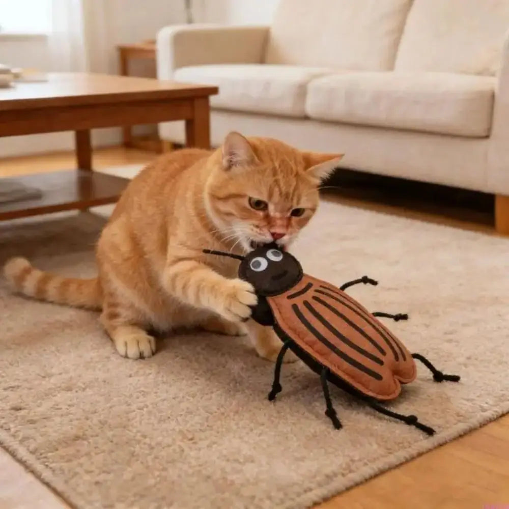 Soft Felt Material Imitation Cockroach Cat - ProPawPet.com