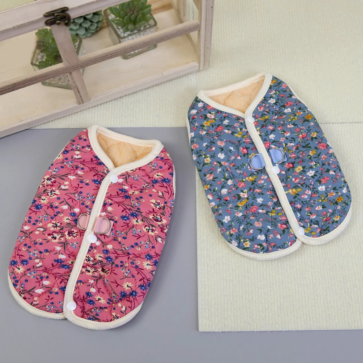 Puppy Floral Vest Pet Clothing Dog Fleece - ProPawPet.com