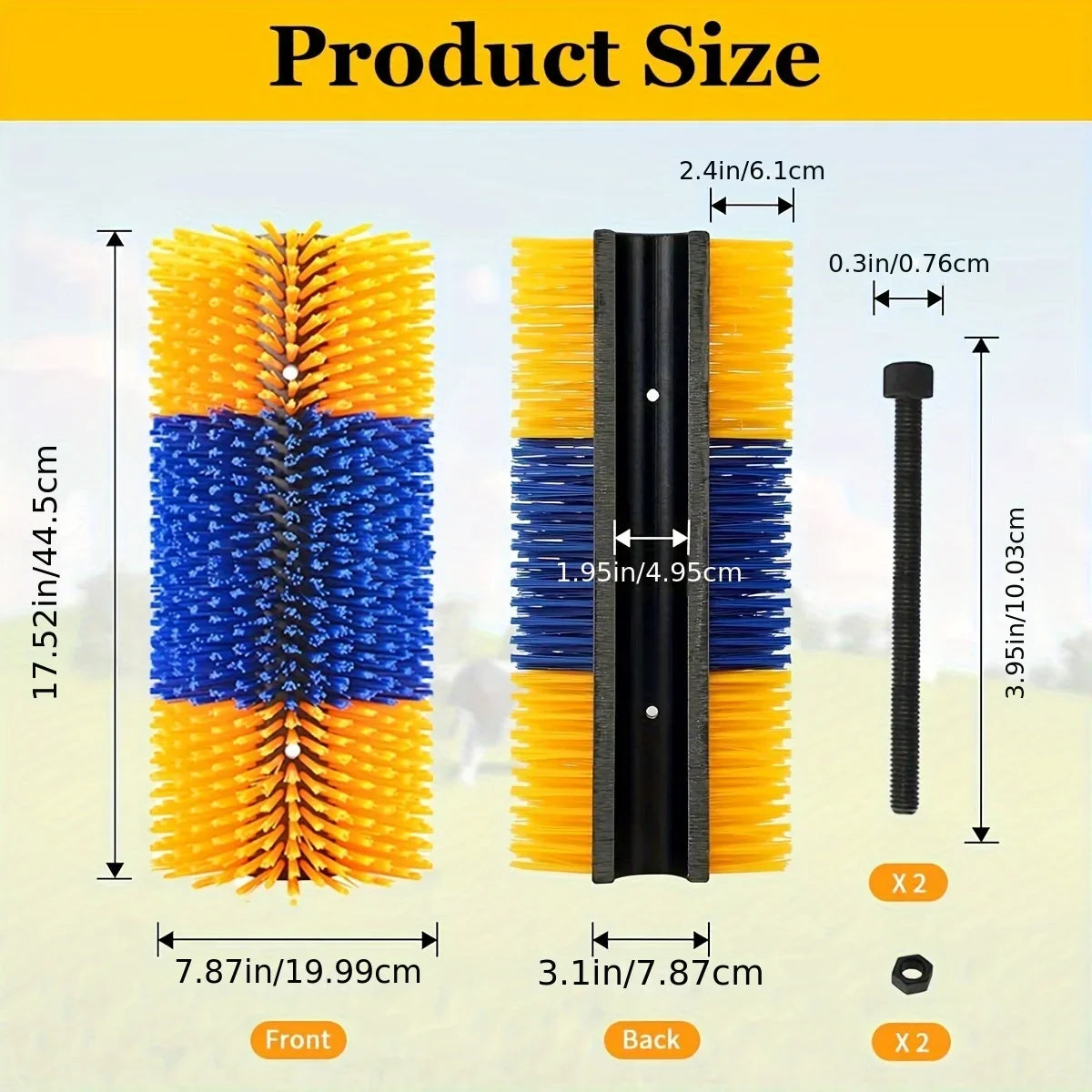 1set Livestock Scratch Brushes, Horse - ProPawPet.com