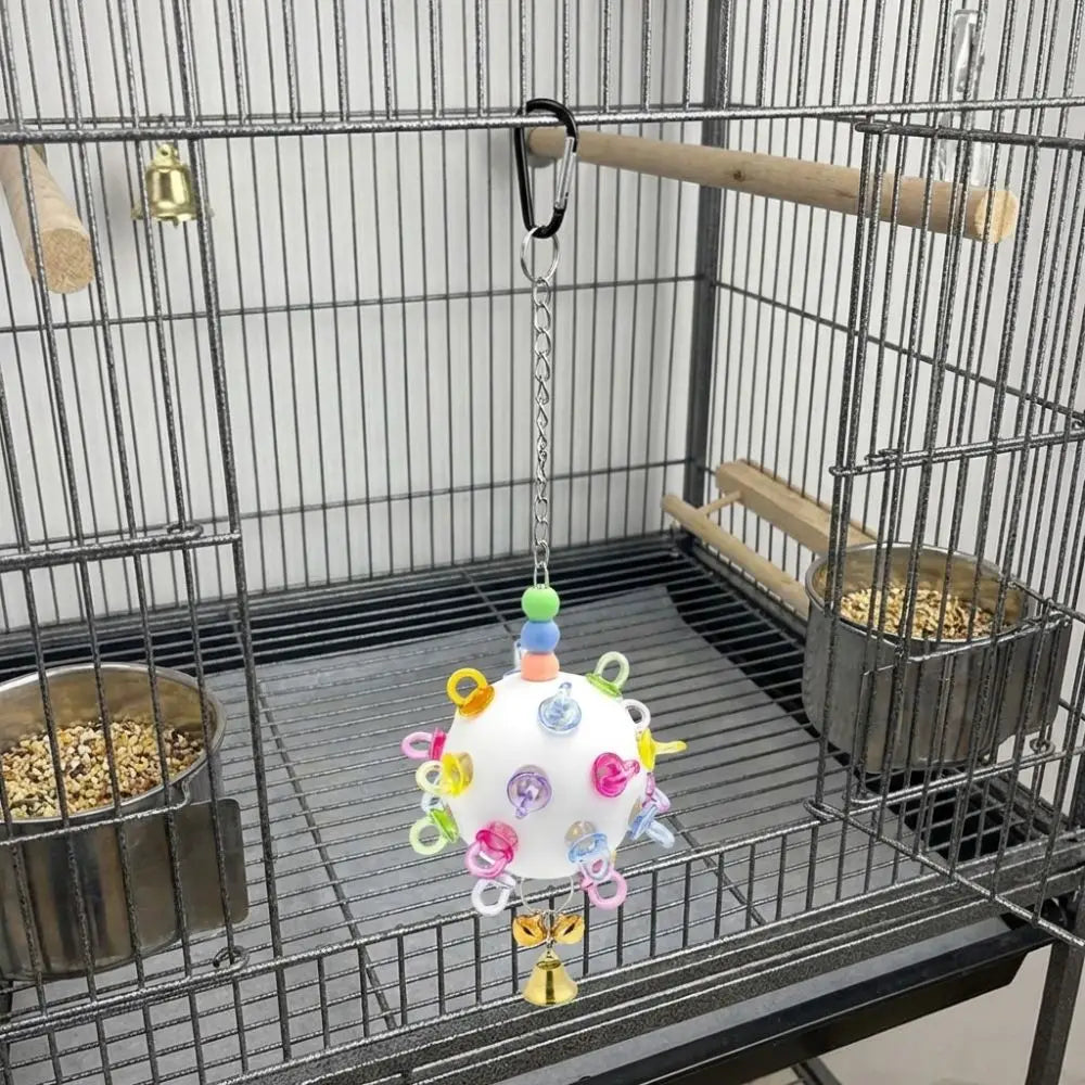 Plastic Parrot Chewing with Bell Bite - ProPawPet.com