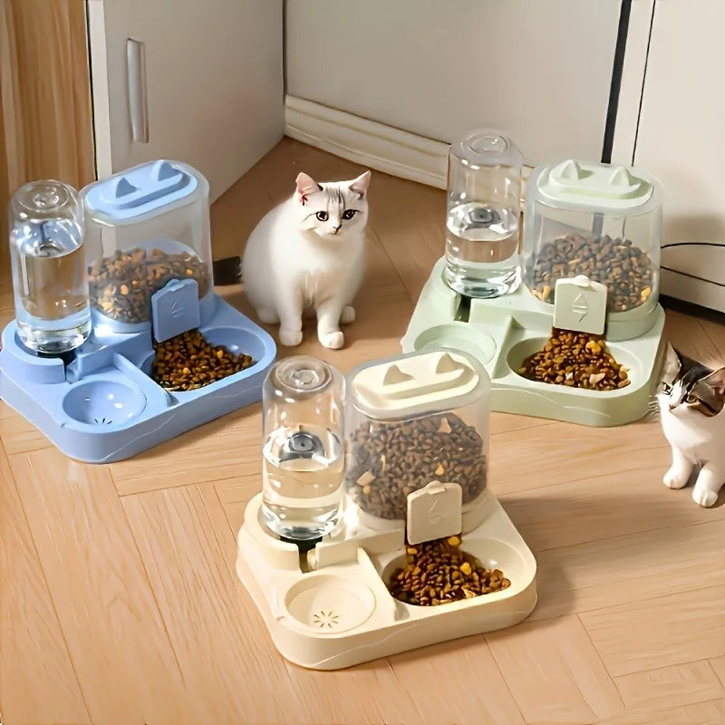2‑in‑1 Gravity Cat Feeder Water Dispenser - ProPawPet.com