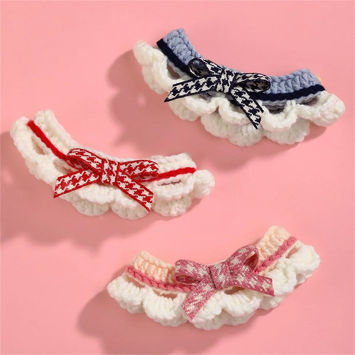 Cute Bow-knot Hand-knitted Saliva Towel - ProPawPet.com