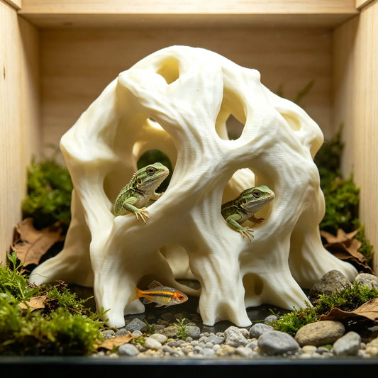 3D Printed Driftwood Reptile Hide Cave - ProPawPet.com