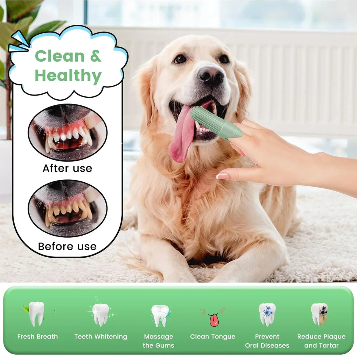 1 Pc Soft Silicone Finger‑Type Pet - ProPawPet.com