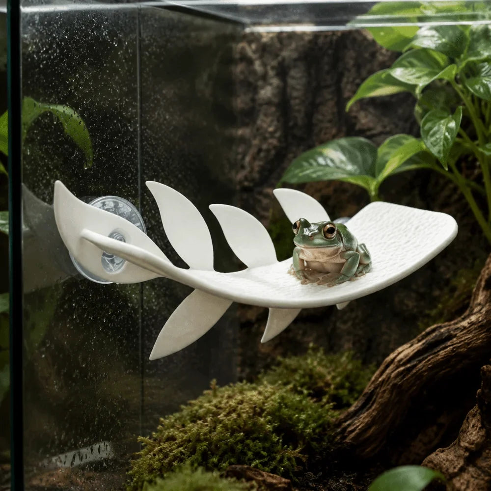 Leaf Shape Lizard Habitat Leaf Simulated - ProPawPet.com