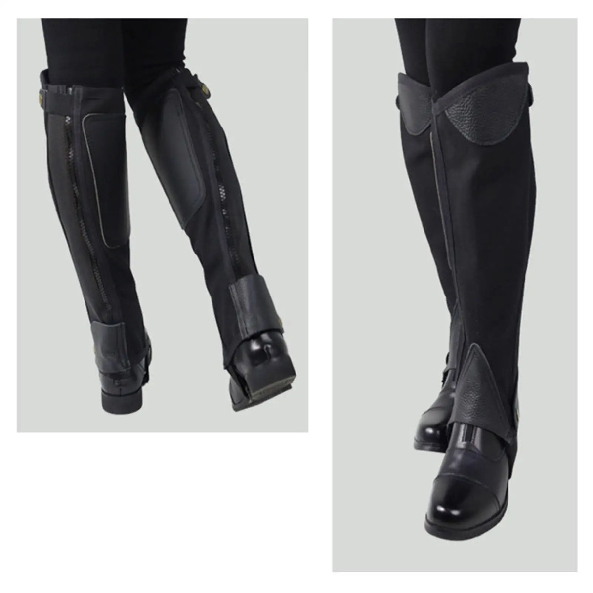 Canvas Equestrian Half Chaps Side Zipper - ProPawPet.com