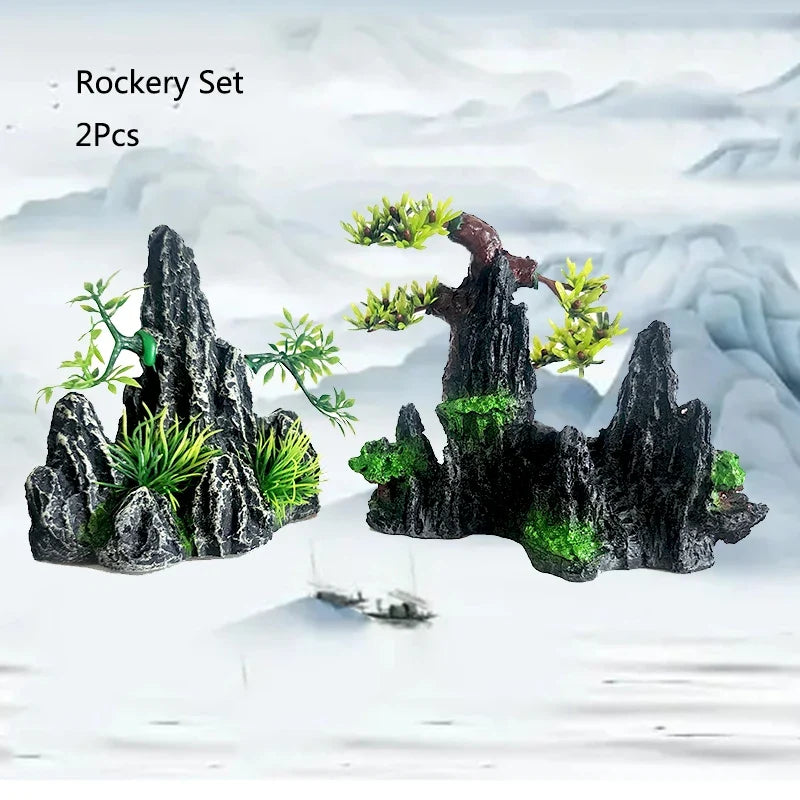 Resin Aquarium Rockery Mountain Decoration - ProPawPet.com