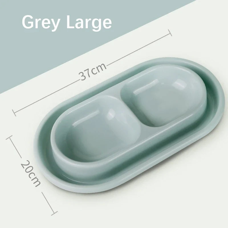 Pet Double Rice Dish Sturdy Durable Ant Resistant Stray Cat – Cat Supplies