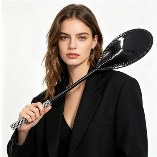 31CM Diamond Inlay Handle Glossy PU Leather - ProPawPet.com