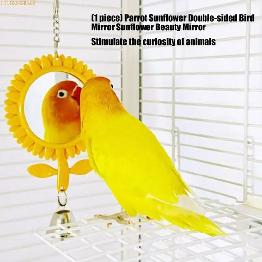 J1HA Double Side Bird Mirror Toy With Sun - ProPawPet.com