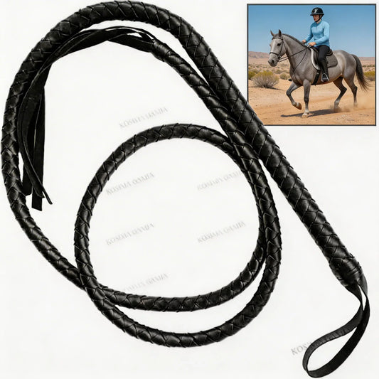 1.8m PU Leather Horse Whip Prop Whip For - ProPawPet.com