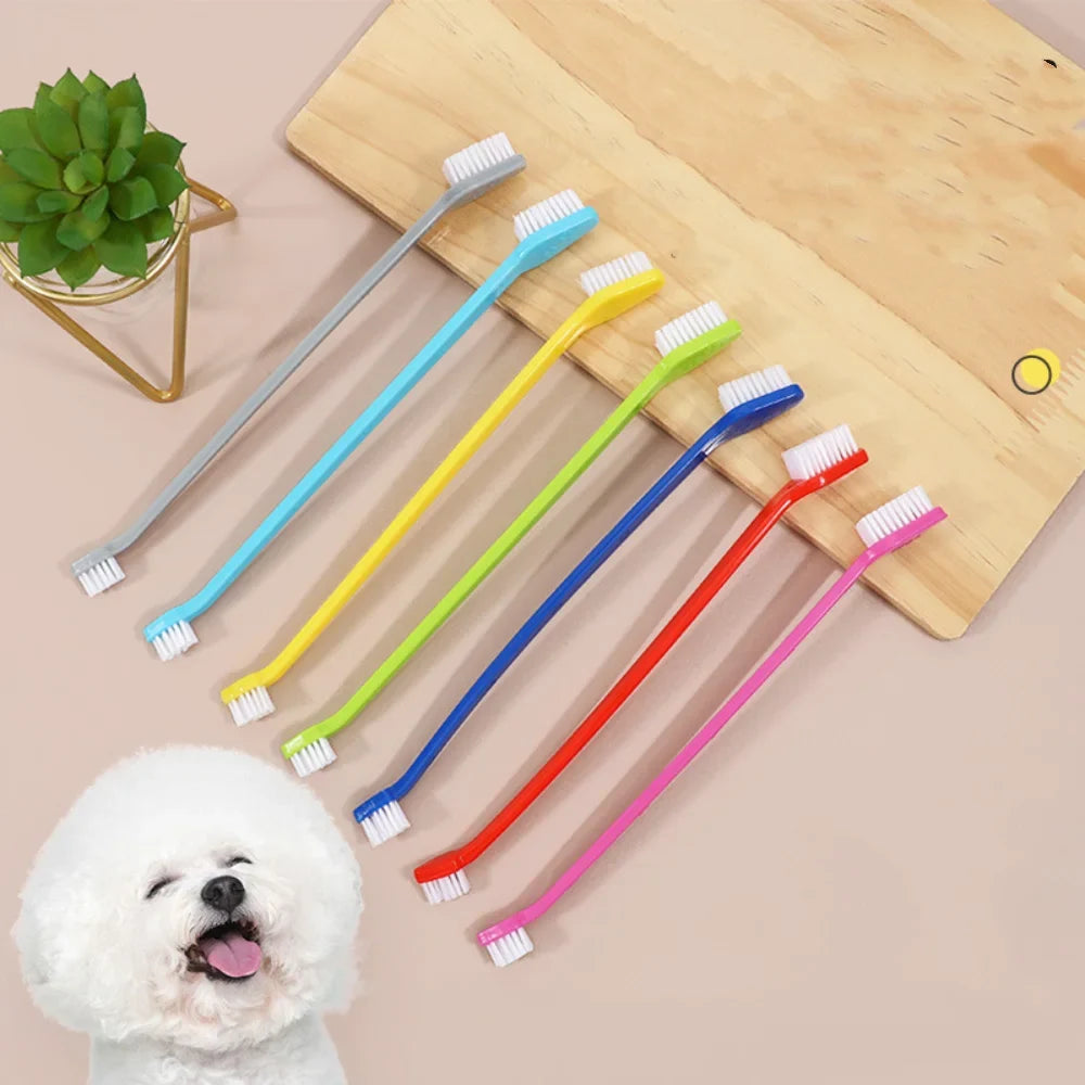 Double-headed Dog Toothbrush Portable Soft - ProPawPet.com