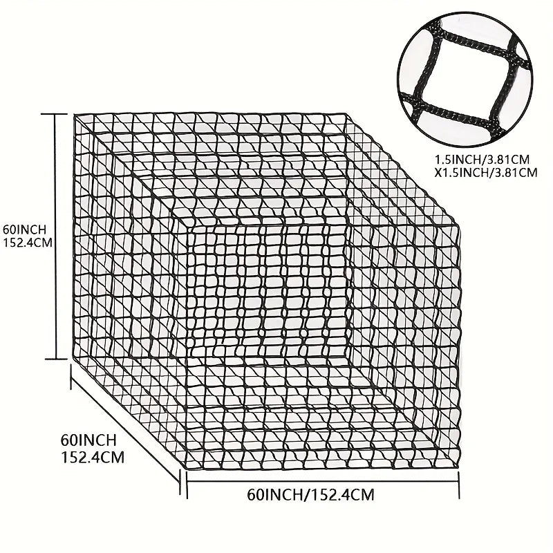 5‘x5 Round Bale Hay Net Designed for Horses Featuring – Horse Supplies