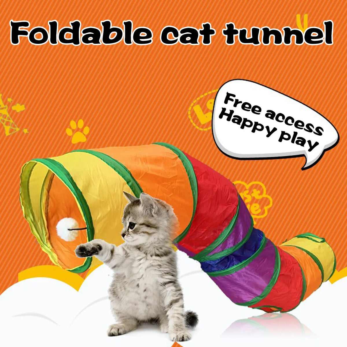 Rainbow Cats Runway Channel Lightweight - ProPawPet.com