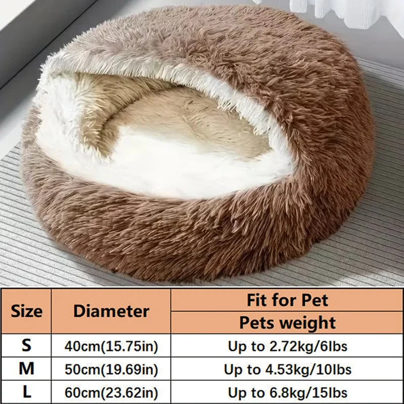 Cozy Cat Bed Shell-Shaped Semi-Enclosed - ProPawPet.com