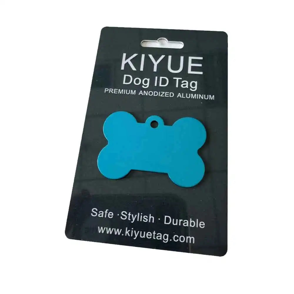 KIYUE 100 Pcs Blank Bone Shaped Dog Tag Cat - ProPawPet.com