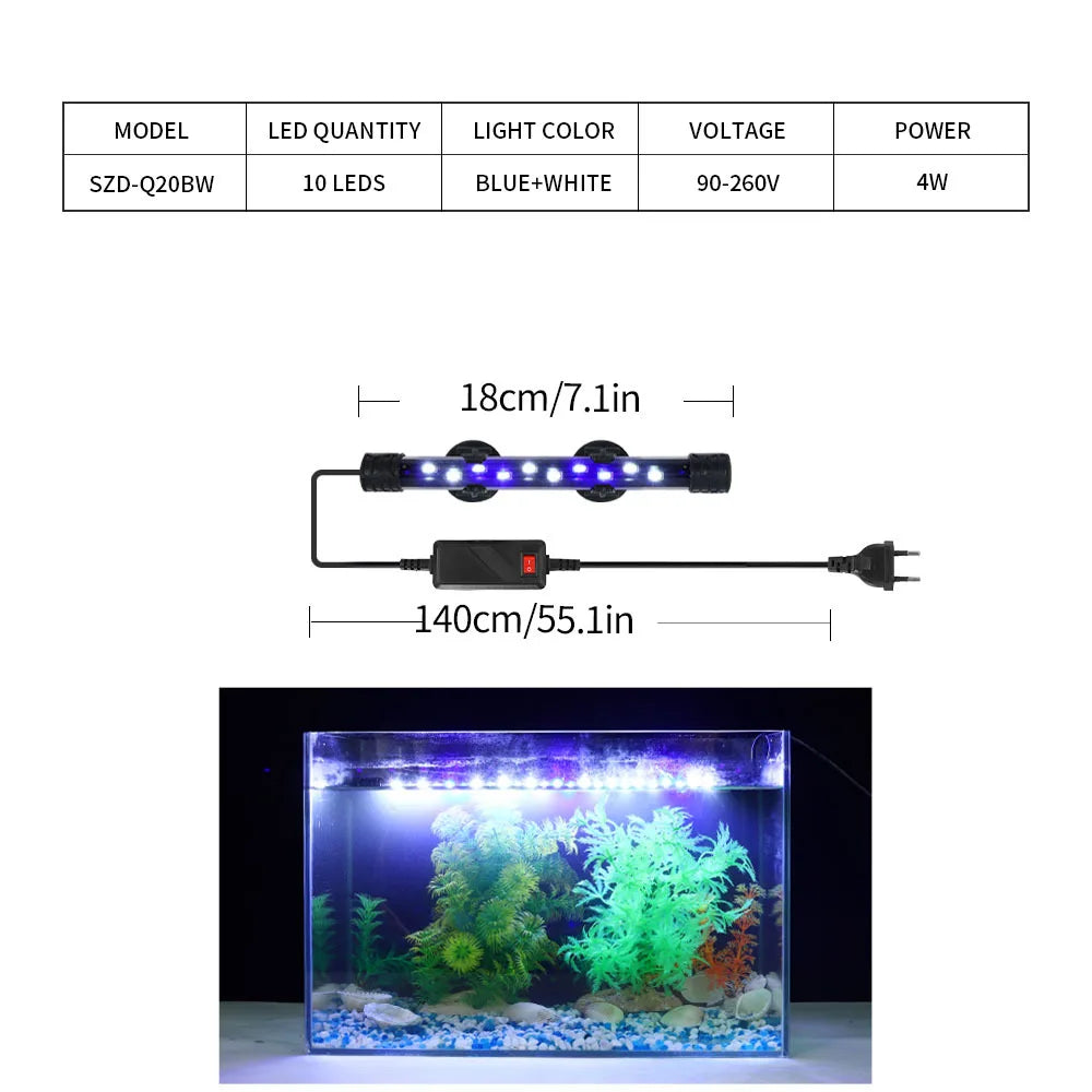 90-260V Aquarium Light LED Waterproof Fish - ProPawPet.com