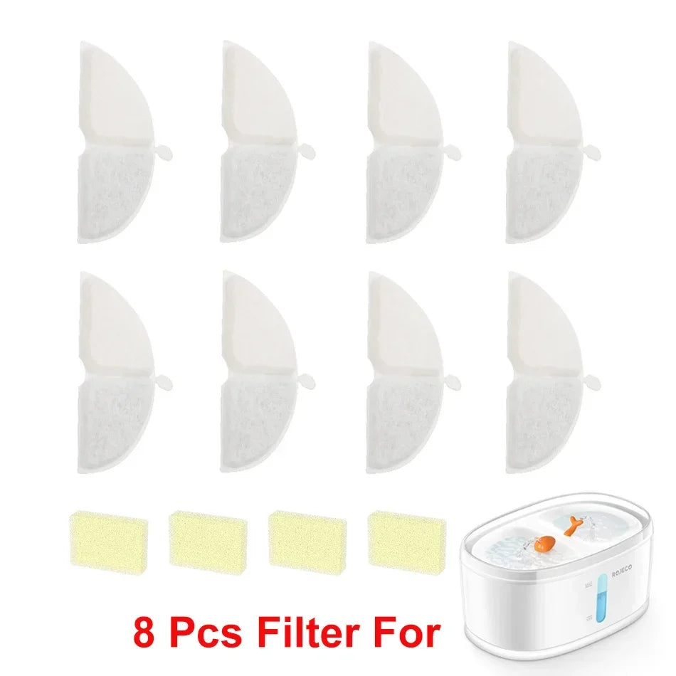 Rojeco Water Fountain Filter Only for Double Cat Foutain – 2 Colors