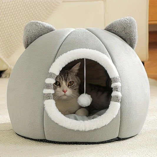 Deep Sleeping Cat Bed Cave Nest With Soft - ProPawPet.com